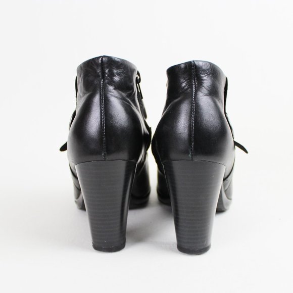 Remonte Dorndorf Black Faux Leather Ankle Boots - Picture 5 of 15